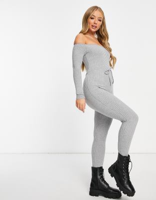 heather gray jumpsuit