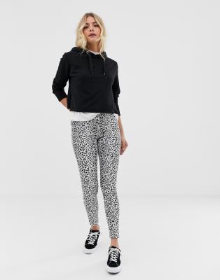 Parisian leopard print jeggings-Multi