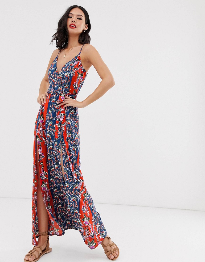 Parisian - Maxi-jurk in gemengde print-Multi