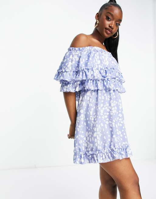 Frill overlay dress best sale