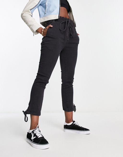 Free People Solid Black Jeans 25 Waist - 70% off
