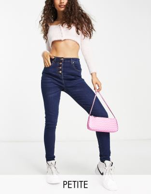 button fly petite jeans