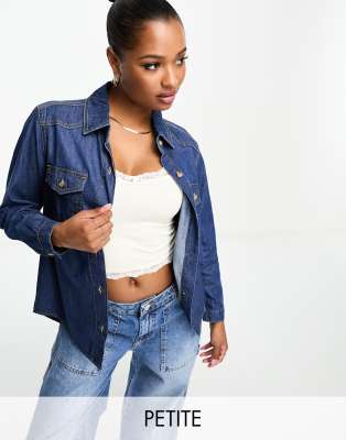 Chemisier Femme Bleu Jean Perlé - Marque Incity, Taille S - Neuf Sans étiquettes, Manches Longues