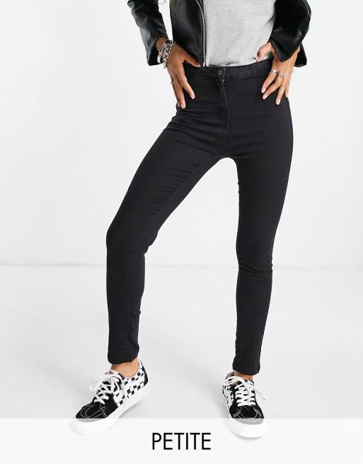 Parisian Petite – Eng geschnittene Jeans in Schwarz