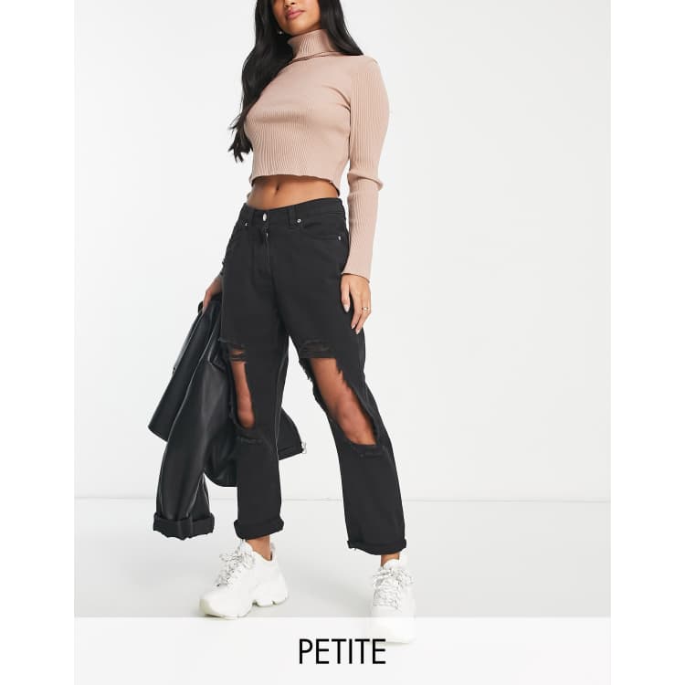 Petite extreme 2024 ripped jeans