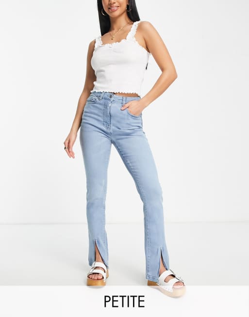 Flared jeans met store split