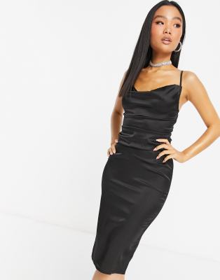 robe noire satin