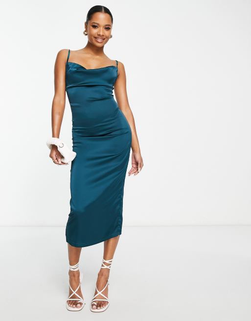 Petite shop teal dress