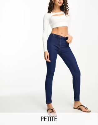 Parisian Petite skinny jeans in indigo-Blue