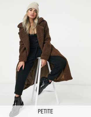 asos petite teddy coat