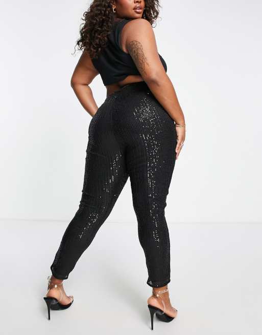 Plus size deals sequin pants