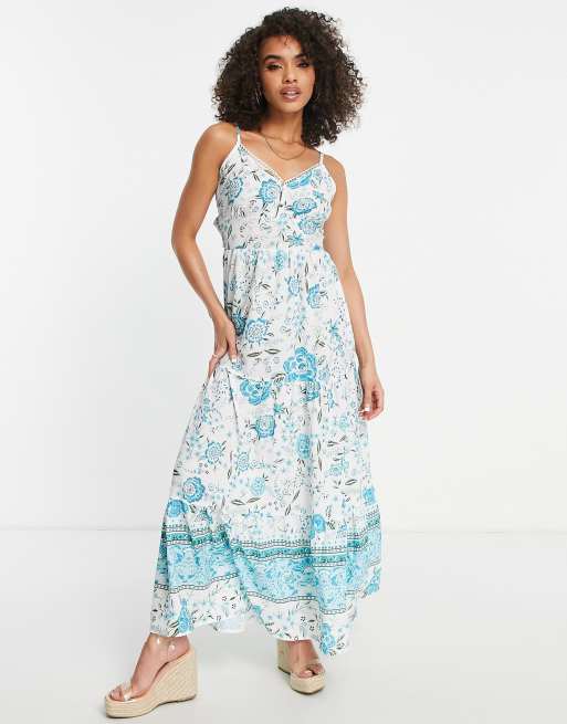 Parisian - Robe longue à fleurs avec bordures imprimées