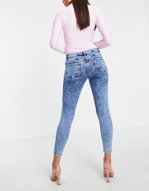 Skinny acid hot sale wash jeans