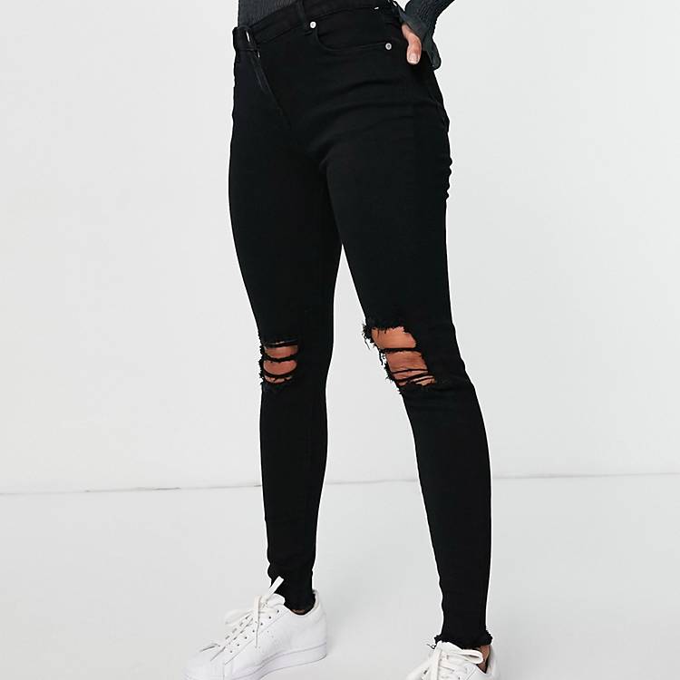 Black Ripped Jeans High Rise | escapeauthority.com