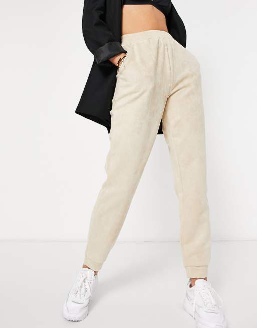 Parisian suedette half zip and joggers in beige, 3 of 3