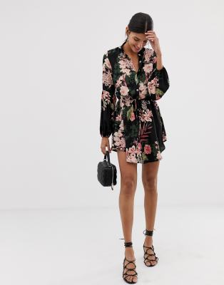 asos parisian floral dress