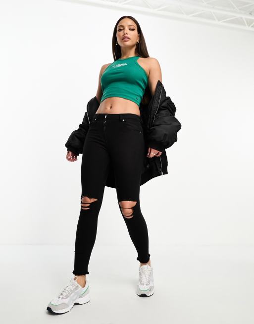 Parisian Tall - Jean skinny avec genoux déchirés - Noir, 4 de 5