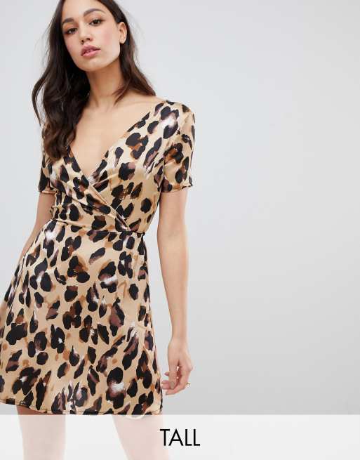 Parisian Tall leopard print dress ASOS