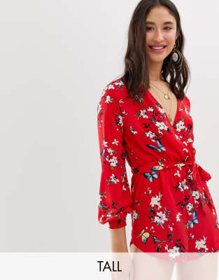 asos red playsuit