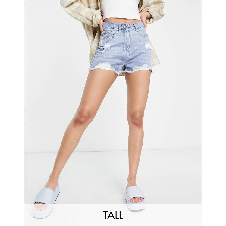 Tall store denim shorts