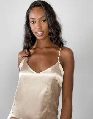 beige satin camisole