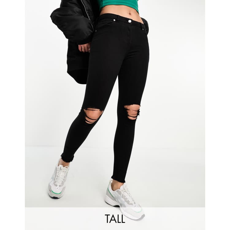 High waisted black ripped on sale jeggings