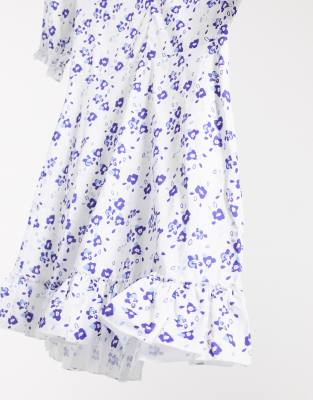 premium floral tea dress