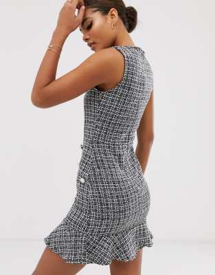 tweed dress asos