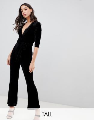 tall velvet jumpsuit