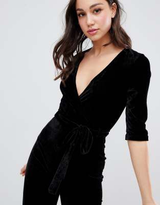 tall velvet jumpsuit