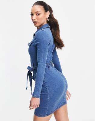 asos denim dress