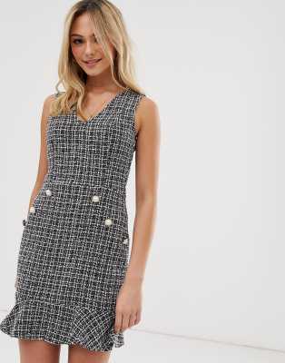 tweed dress asos