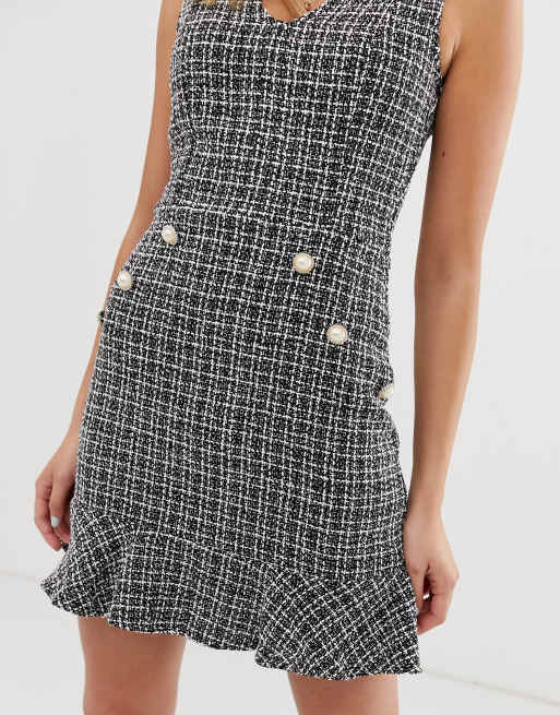 Tweed shop dress asos