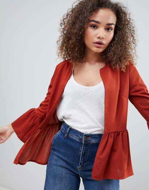 Parisian - Veste avec basque sur l'ourlet