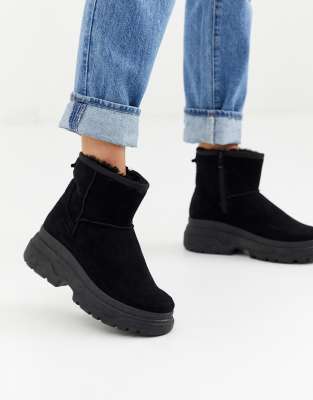 lined ankle boots