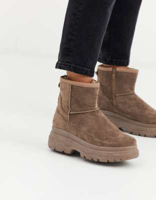 fur lined ankle boots