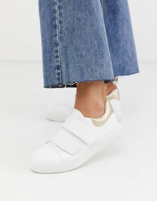 Park Lane - Sneakers met velcrostrips-Beige Beige