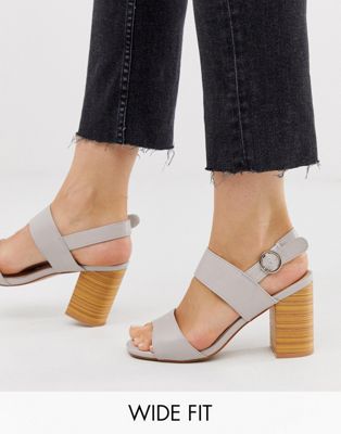 Park Lane wide fit casual block heeled 