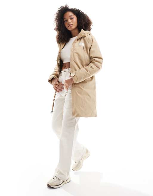 Parka de plumon color piedra caqui Mtn Range de The North Face ASOS