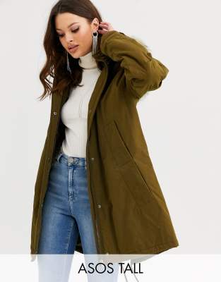 фото Парка хаки asos design tall - ultimate-зеленый asos tall