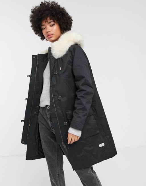 Parka London - Aria - Parka con cappuccio e fodera in ecopelliccia