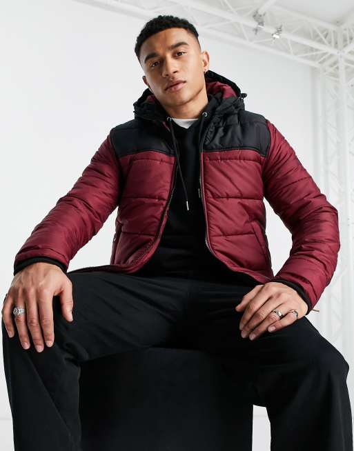 Burgundy colour shop jacket