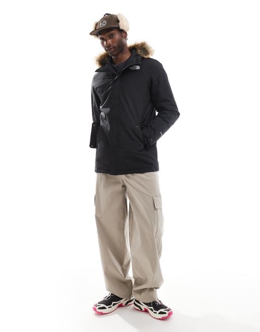 Parka negra con capucha de piel sintética Zaneck de The North Face, 4 de 4