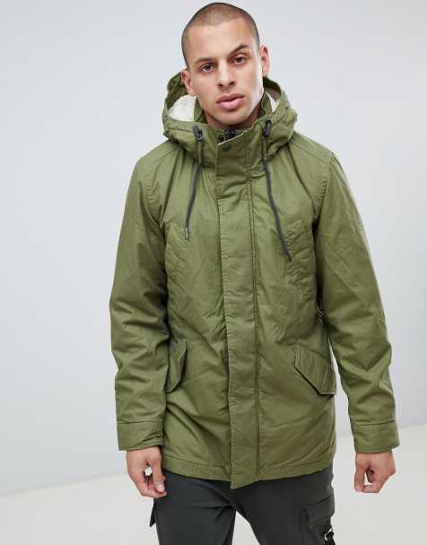 Chaqueta De Invierno INDICODE Con Capucha Y Forro De Peluche - Parka Abrigada Y Elegante Para Hombre | Ideal Para Climas Fríos Y Looks Casuales
