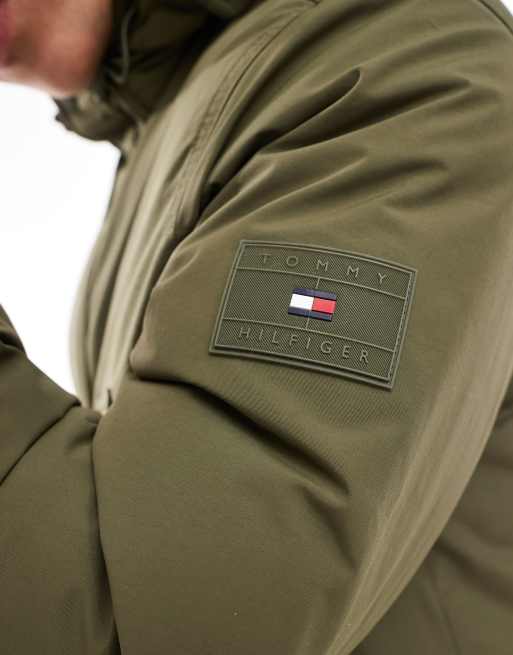 Parka verde militar acolchada Rockie de Tommy Hilfiger ASOS