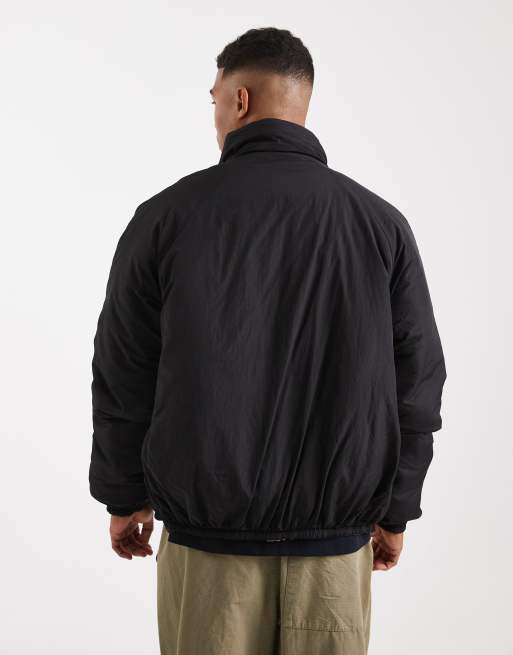 Parlex - Omkeerbaar pufferjack met rits met 2 kanten en monogram logo in zwart/mutli, 3 van 5