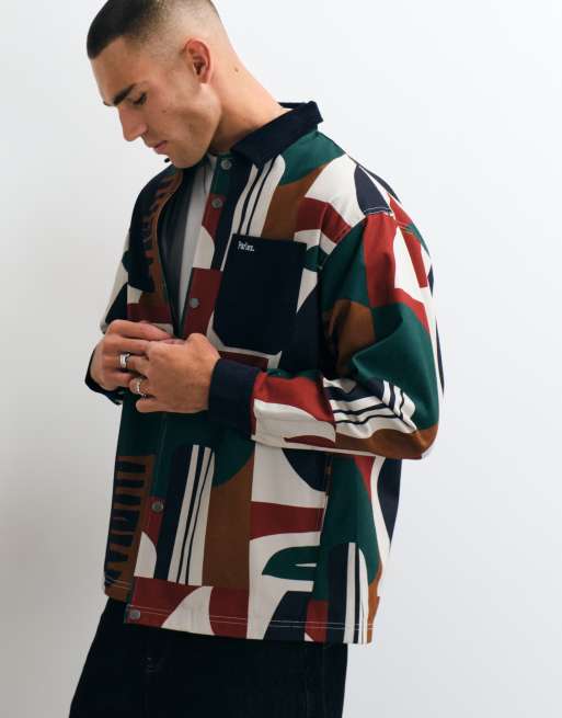 Parlez abstract printed shirt in multi, 2 of 5