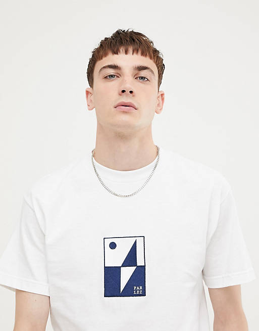 Parlez - Abstract Sheet - T-shirt avec logo brodé - Blanc