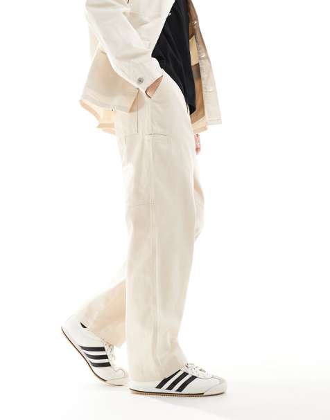 Parlez Albion button up pants in beige - view 1