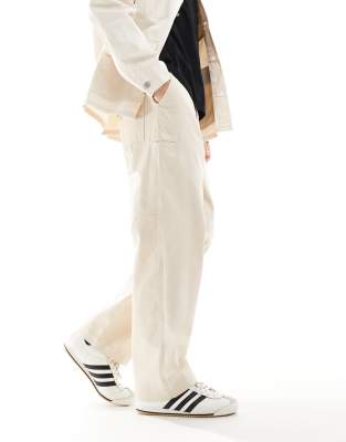 Parlez Parlez Albion button up trousers in beige-Neutral